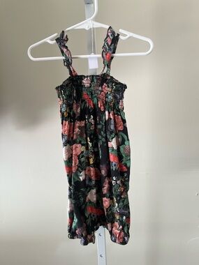 Hanna Andersson Romper Floral Butterfly Smocked Size 90 (18-24M)